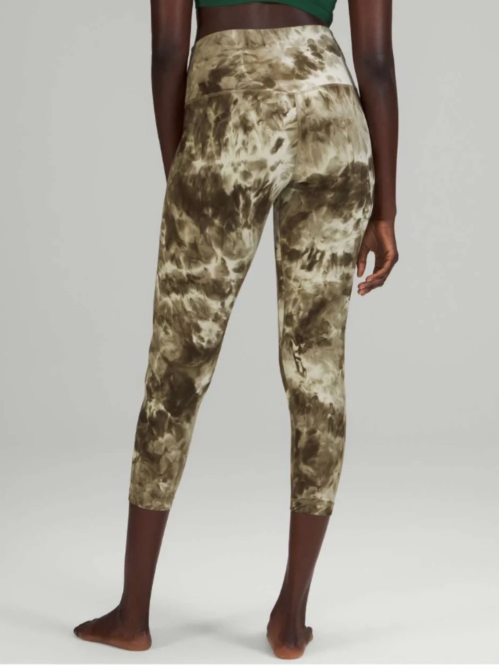 Lululemon Align High-Rise Pant 25” Diamond Dye Light Sage Medium Olive Size 12